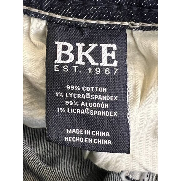 BKE Alec Jeans Buckle Sz 25x30 (27”L) Dark Wash With Fading Straight - Picture 14 of 14